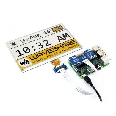 Raspberry Pi 7.5inch 640x384 E-Ink display HAT three-color YBW