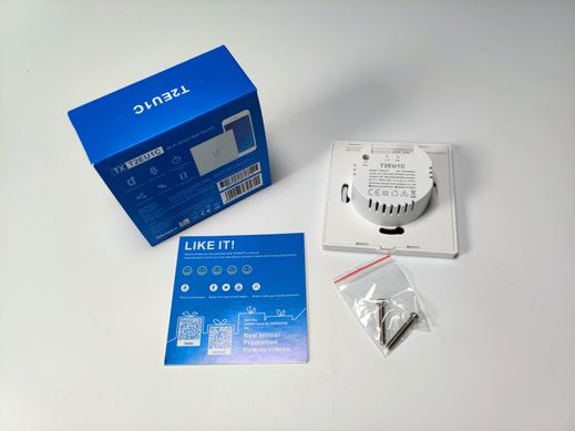 SONOFF TX Series WiFi Wall Switches T2/EU/1 Gang/White Білий