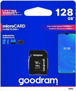 Карта пам'яті GOODRAM microSDHC Card (128GB)