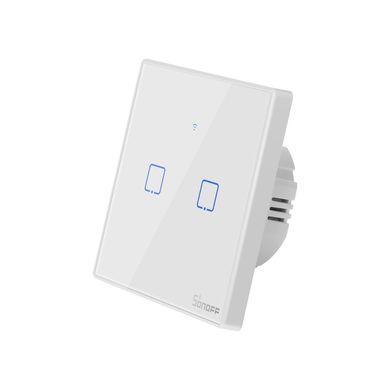 SONOFF TX Series WiFi Wall Switches T2/EU/2 Gang/White