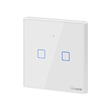 SONOFF TX Series WiFi Wall Switches T2/EU/2 Gang/White