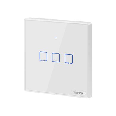 SONOFF TX Series WiFi Wall Switches T2/EU/3 Gang/White Білий