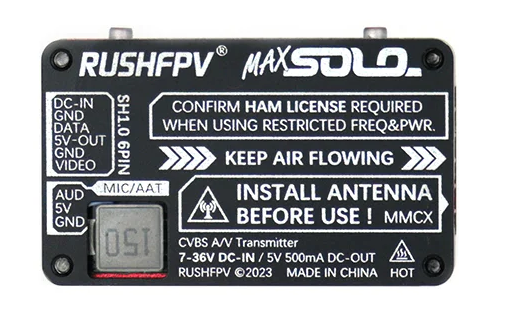 すぱくん　専用ページ RushFPV 4.9G MAX SOLO XBAND VTX 2.5W - Інтернет магазин мікрокомп