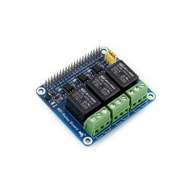 Купити Плата розширення Raspberry Pi Relay Board 3-Ch HAT (11638