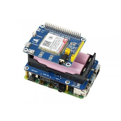 Плата расширения Raspberry Pi UPS HAT (18306)