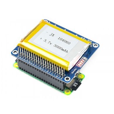 Плата розширення Raspberry Pi Li-polymer Battery HAT (17076)