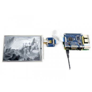 Raspberry Pi 6.0inch 800x600 E-Ink display HAT 16 Grey Scale