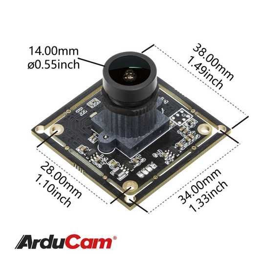 Камера Arducam IMX291 1080P Low Light Wide Angle USB Camera