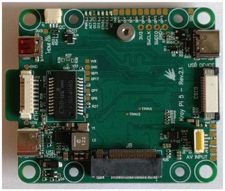 Несуча плата Kray Pi 5 Raspberry Pi для Compute Module 5 / 4 Model 2 з вбудованим АЦП