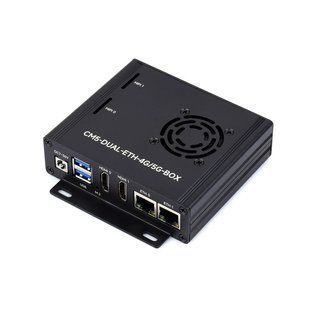 Несуча плата CM5-DUAL-ETH-4G/5G-BOX-A з корпусом та блоком живлення