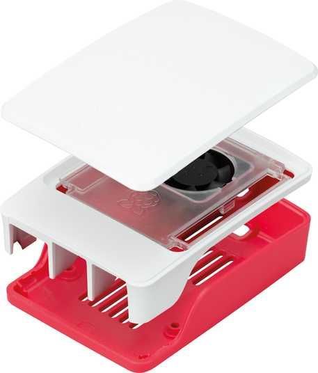Корпус Raspberry Pi 5 Case Red/White купить. Интернет магазин