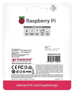 Карта пам'яті Raspberry Pi MicroSD Card 16Gb