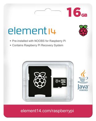 Карта пам'яті Raspberry Pi MicroSD Card 16Gb