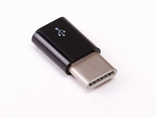 Адаптер Micro USB to USB-C Raspberry Pi, чорний Черный