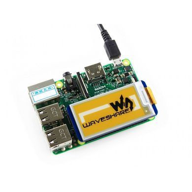 Raspberry Pi 2.13inch 212x104 E-Ink display HAT three-color YBW