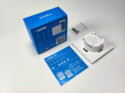 SONOFF TX Series WiFi Wall Switches T1/EU/1 Gang/White Белый