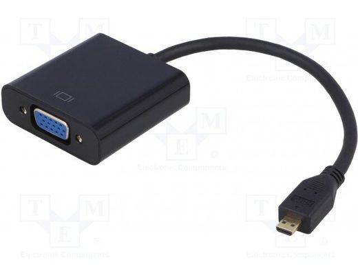 Micro HDMI to VGA адаптер (QOLTEC-50402)