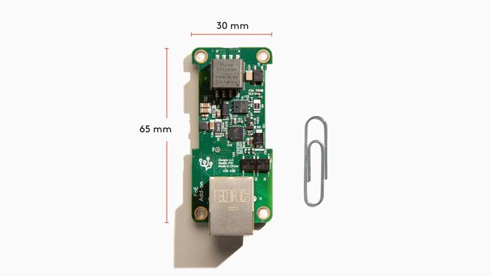 Coral PoE Add-on board for Dev Board Micro