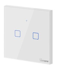 SONOFF TX Series WiFi Wall Switches T1/EU/2 Gang/White Белый