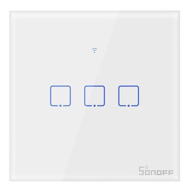 SONOFF TX Series WiFi Wall Switches T1/EU/3 Gang/White Білий