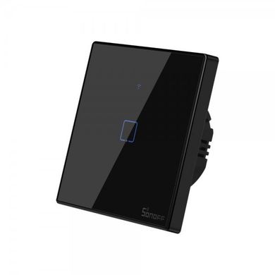 SONOFF TX Series WiFi Wall Switches T3/EU/1 Gang/Black Черный