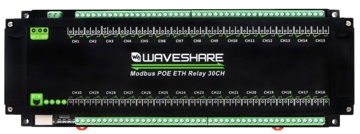 Waveshare Modbus POE ETH Relay 30CH