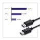 Кабель DisplayPort v1.4 - 1м чорний