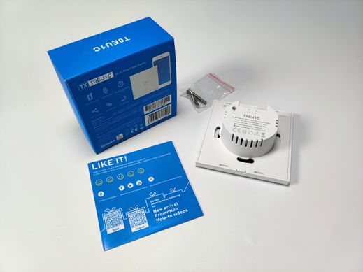 SONOFF TX Series WiFi Wall Switches TO/EU/1 Gang/White Білий