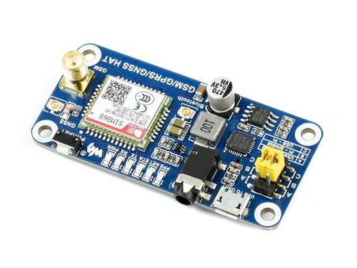 Плата розширення Raspberry Pi GSM/GPRS/GNSS HAT (13460)