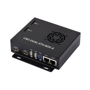 Несуча плата CM5-DUAL-ETH-BOX-A з корпусом та блоком живлення