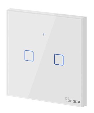 SONOFF TX Series WiFi Wall Switches TO/EU/2 Gang/White Білий