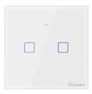 SONOFF TX Series WiFi Wall Switches TO/EU/2 Gang/White Белый