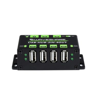 Концентратор USB промислового класу USB-HUB-2IN-4OUT-EU (21605)