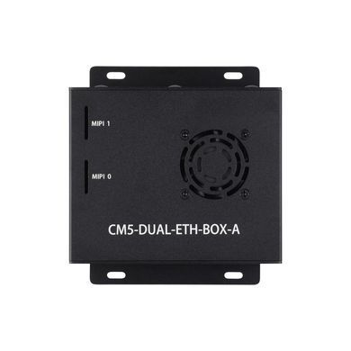 Несуча плата CM5-DUAL-ETH-BOX-A з корпусом та блоком живлення