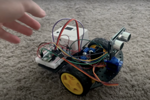 Raspberry Pi Pico W taught this car to avoid objects