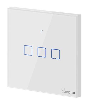 SONOFF TX Series WiFi Wall Switches TO/EU/3 Gang/White Білий