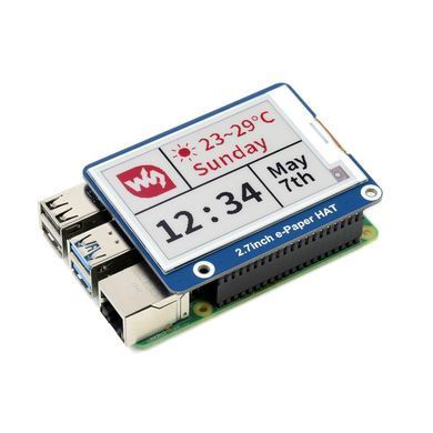 Raspberry Pi 2.7inch 264x176 E-Ink display HAT three-color RBW