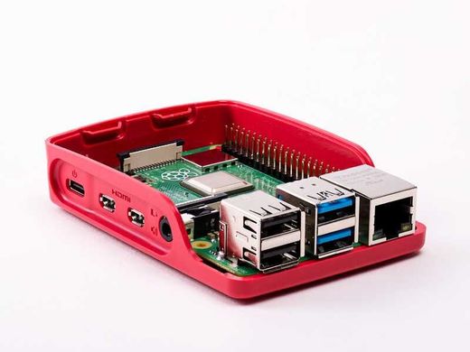 Корпус для Raspberry Pi 4 Model B, красно-белый Красный