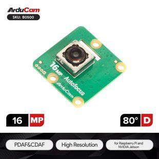 Arducam IMX519 PDAF&CDAF Autofocus Camera Module for Raspberry Pi, NVIDIA&reg; Jetson Orin Series