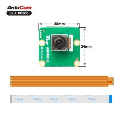 Arducam IMX519 PDAF&CDAF Autofocus Camera Module for Raspberry Pi, NVIDIA&reg; Jetson Orin Series