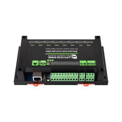 Промышленный 8-канальный релейный модуль RP2350 с PoE и 8 цифровыми входами