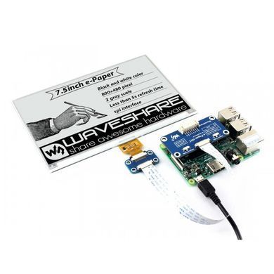 Raspberry Pi 7.5inch 800x480 E-Ink display HAT