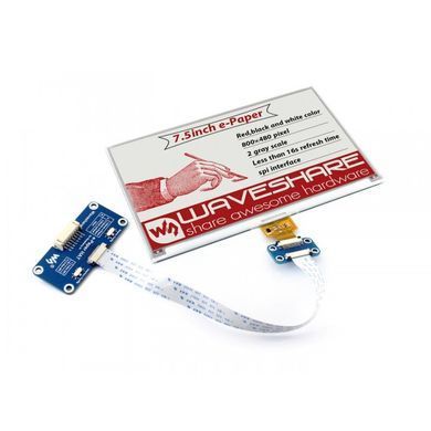 Raspberry Pi 7.5inch 800x480 E-Ink display HAT three-color RBW