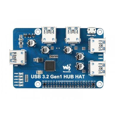 Плата расширения Raspberry Pi USB 3.2 Gen1 HUB HAT (17584)