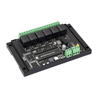 Промисловий 6-канальний RP2350 реле модуль з RS485 / Pico HAT інтерфейсами