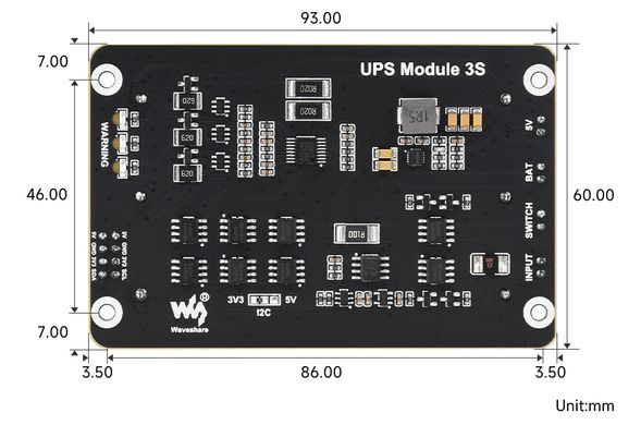 Джерело Безперебійного Живлення  5V/5A UPS Module 3S (25603)