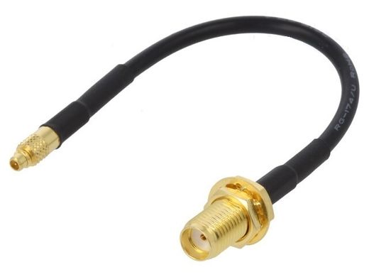 Пігтейл MMCX male straight to SMA female straight, 100mm