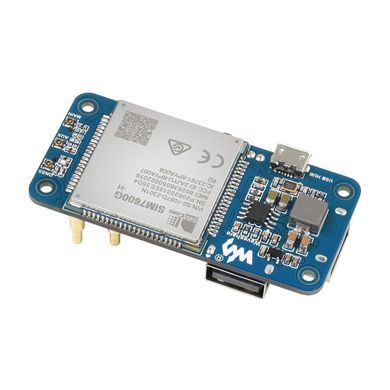 Плата расширения Raspberry Pi SIM7600G-H 4G HAT (19485)