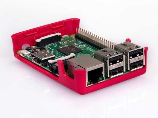 Корпус для Raspberry Pi 3 Model B/B+, червоно/білий Червоний