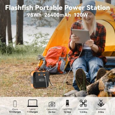 Портативна зарядна станція FlashFish A101 120W/98Wh